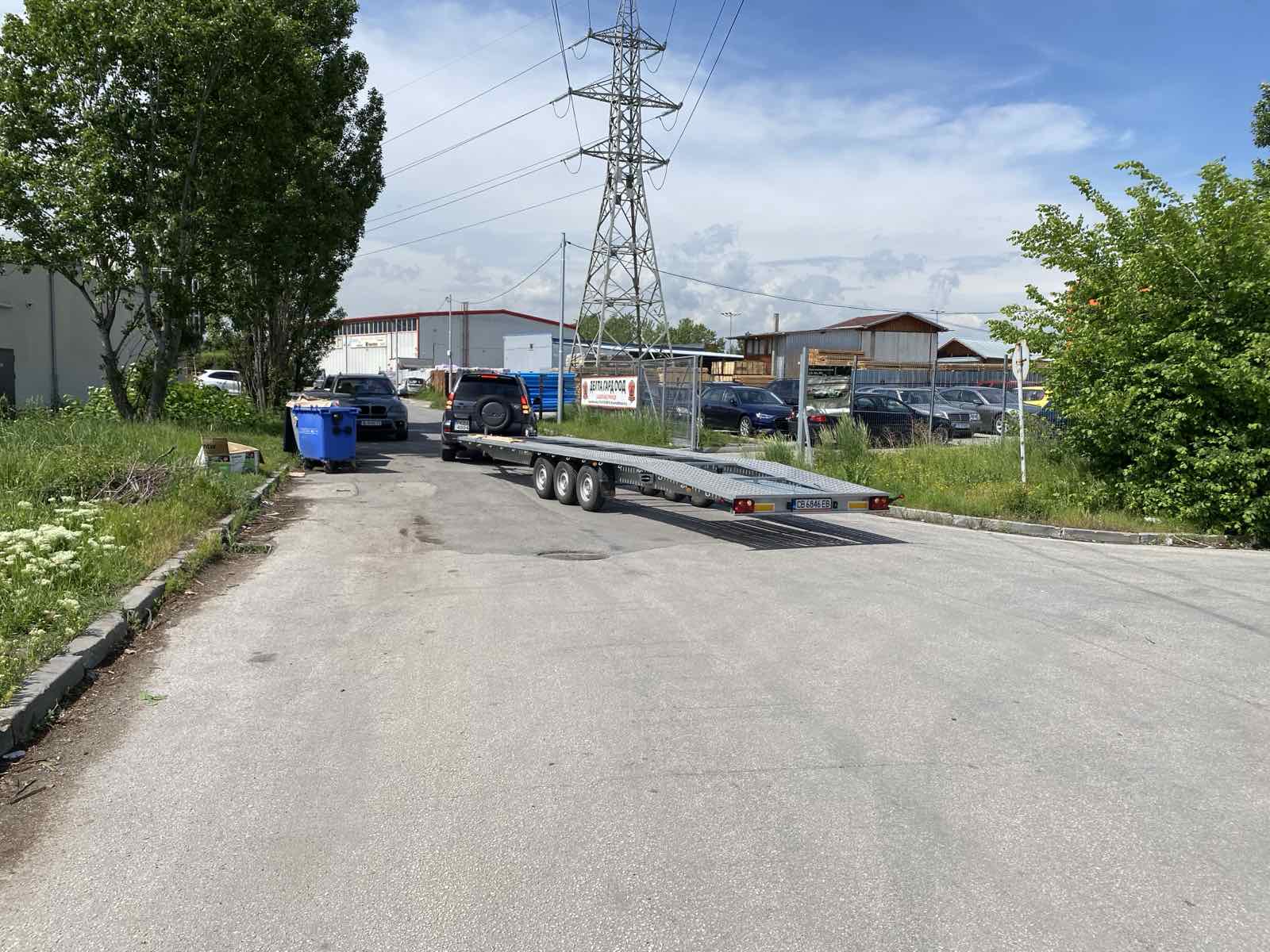 ДВОЙНА ПЛАТФОРМА - 8,5м. Х 2.10м.