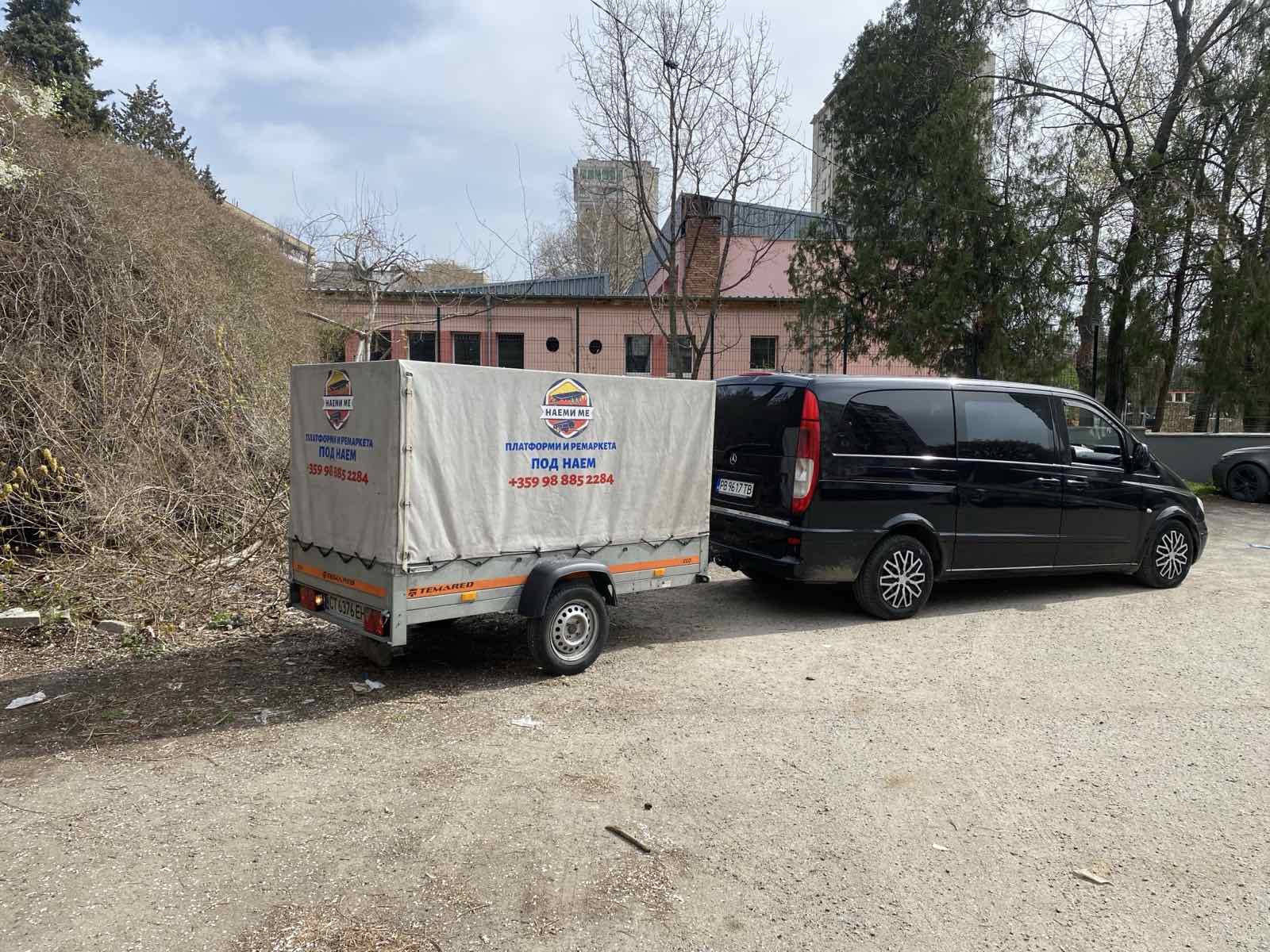 ТУРИСТИЧЕСКО РЕМАРКЕ – 2.0 – 2.3м (дължина) Х 1.0 – 1.2м. (широчина) Х 1.3м (височина)